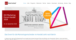 Desktop Screenshot of ehi-marketingforum.de