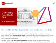 Tablet Screenshot of ehi-marketingforum.de